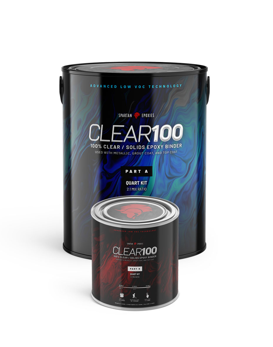 CLEAR100 - Metallic Binder - Quart Kit