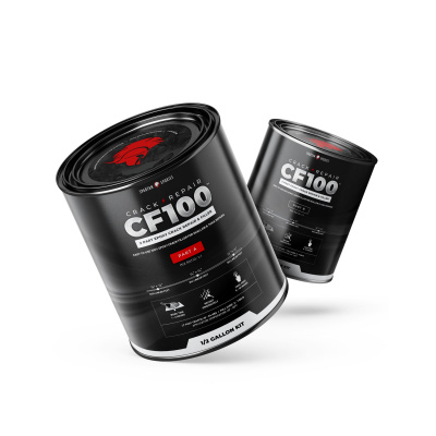 100% Epoxy Crack Repair / Filler - 1/2 Gallon Kit