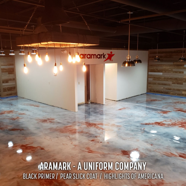 Aramark - 1 - Metallic Epoxy Floor