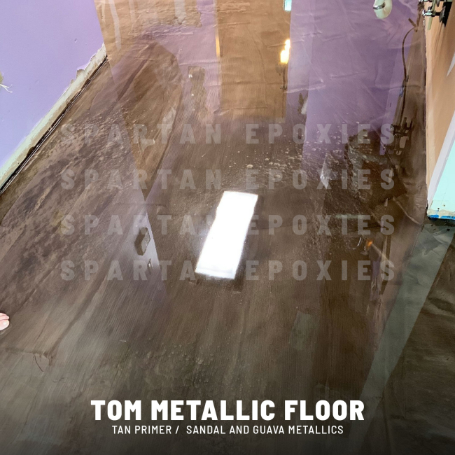 Tom Brown Metallic Epoxy Floor