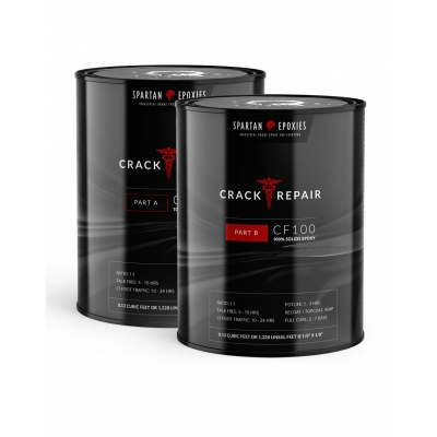 100% Epoxy Crack Repair / Filler - 1 Gallon Kit