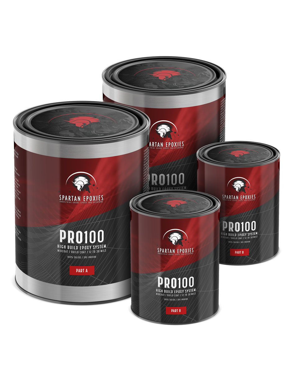 PRO100 - High Build 100% Epoxy - 3 Gallon Kit