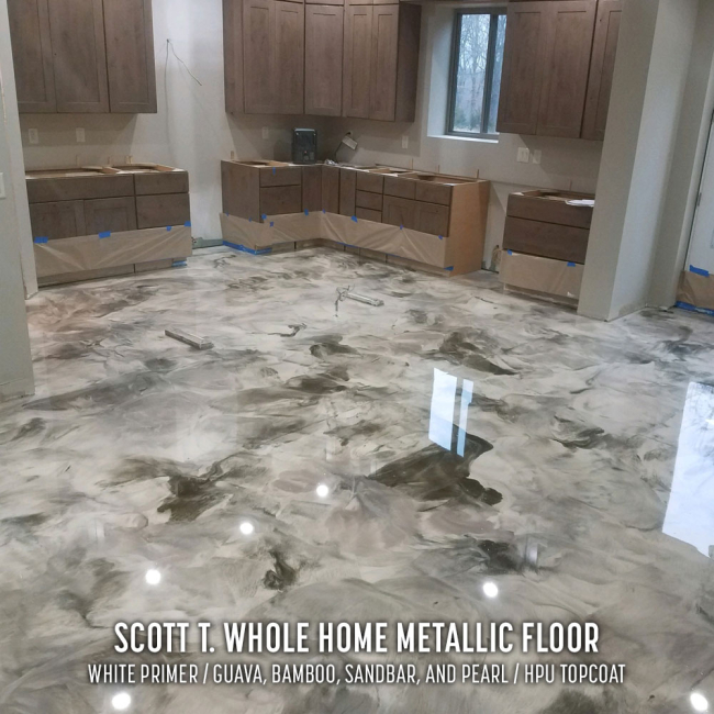 Scott T. Whole Home Metallic Floor